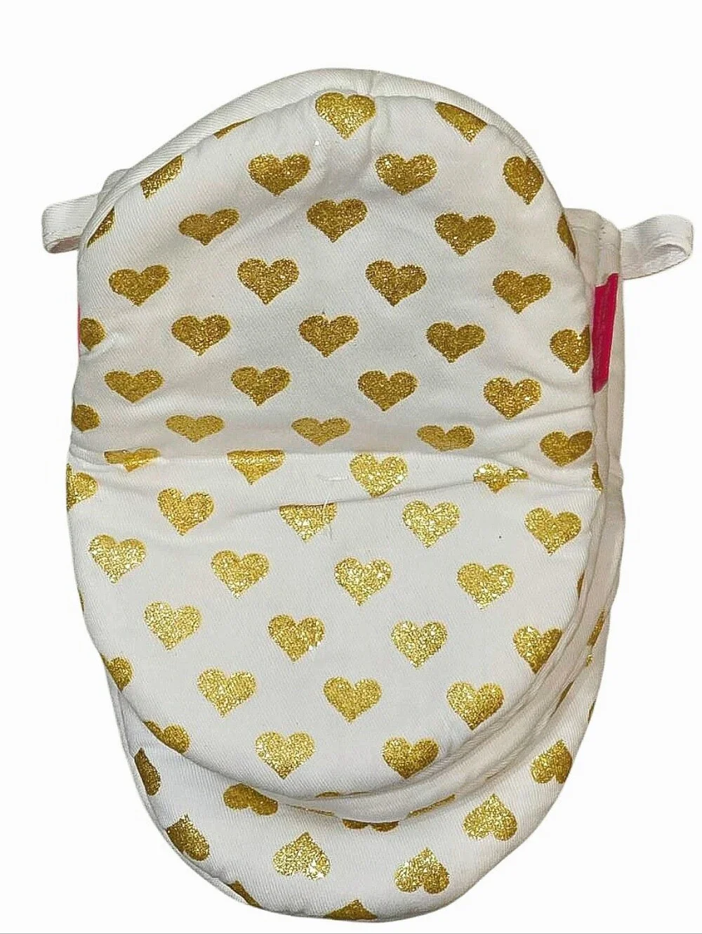Juicy Couture Home Gold Foul Logo Crown & Hearts Mini Oven Mitt Set